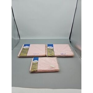 Vintage Pacific Percale Sheets Flat Sheets  And Pillowcase Set Pink  NOS